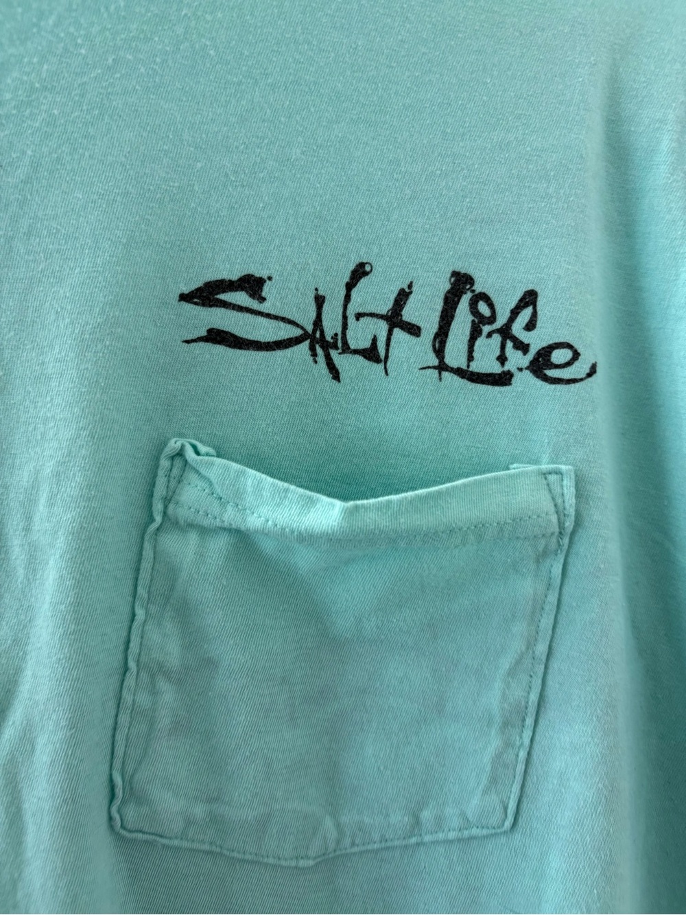 Salt Life Men's Pocket Tee - Aqua Green